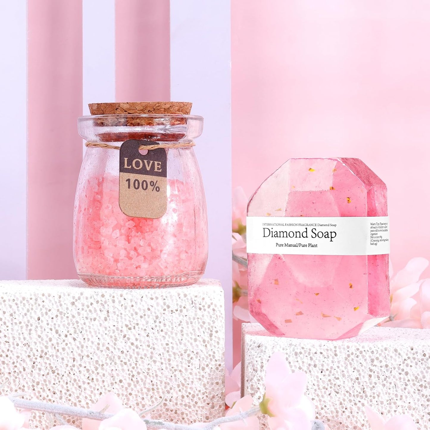 Rose Spa Gift Basket Set - Thoughtful Gifts for Women: Ideal for Birthdays, Christmas, Valentine's Day, Mother's Day - Perfect for Moms, Girlfriends, Best Friends, Sisters, Wives, Teachers, and Nurses