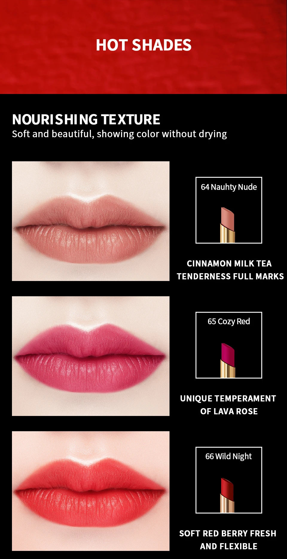 CHARMACY 16-Color Waterproof Velvet Lipstick – Long-Lasting Matte