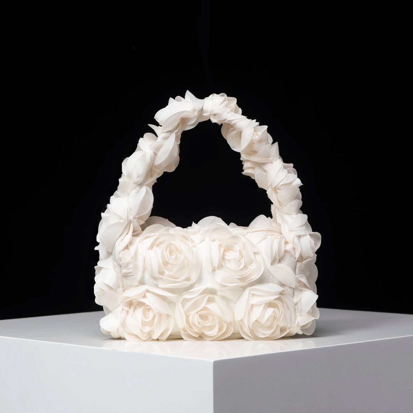 Elegant 3D Rose Handbag