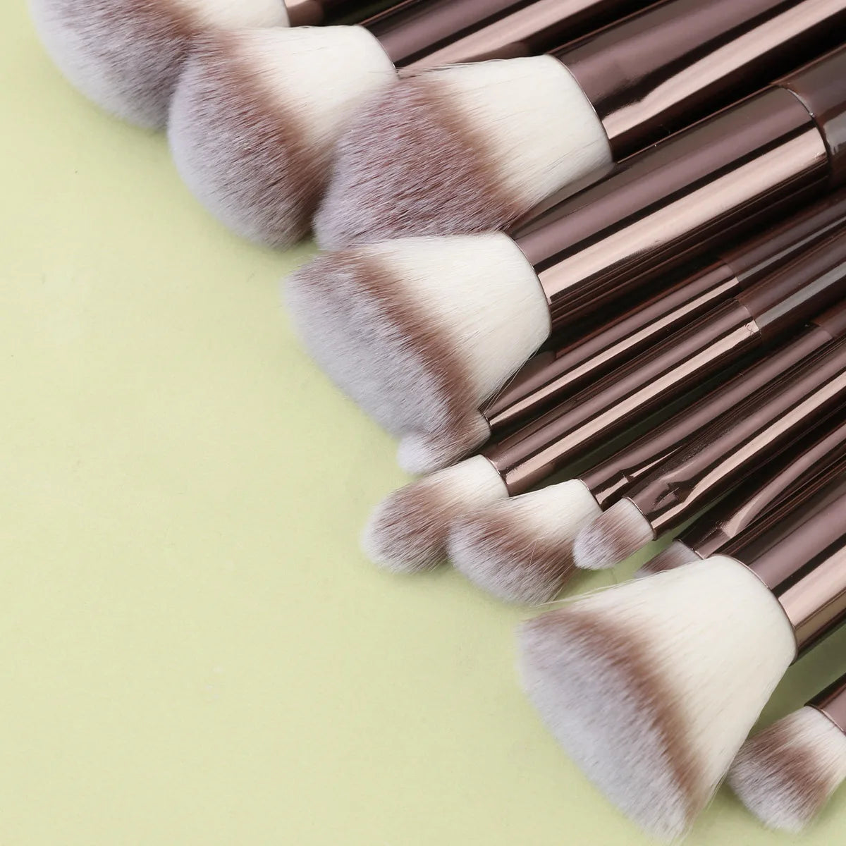11pcs Solid Wood Handle Makeup Brush Set