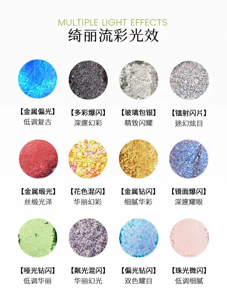 Cheeryep 16-Color Eyeshadow Palette – Glitter, Matte & Pearlescent