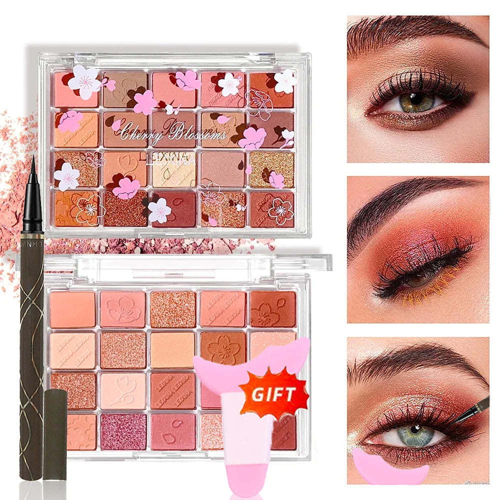 20 Color Eyeshadow Palette Shimmer Matte Long Lasting