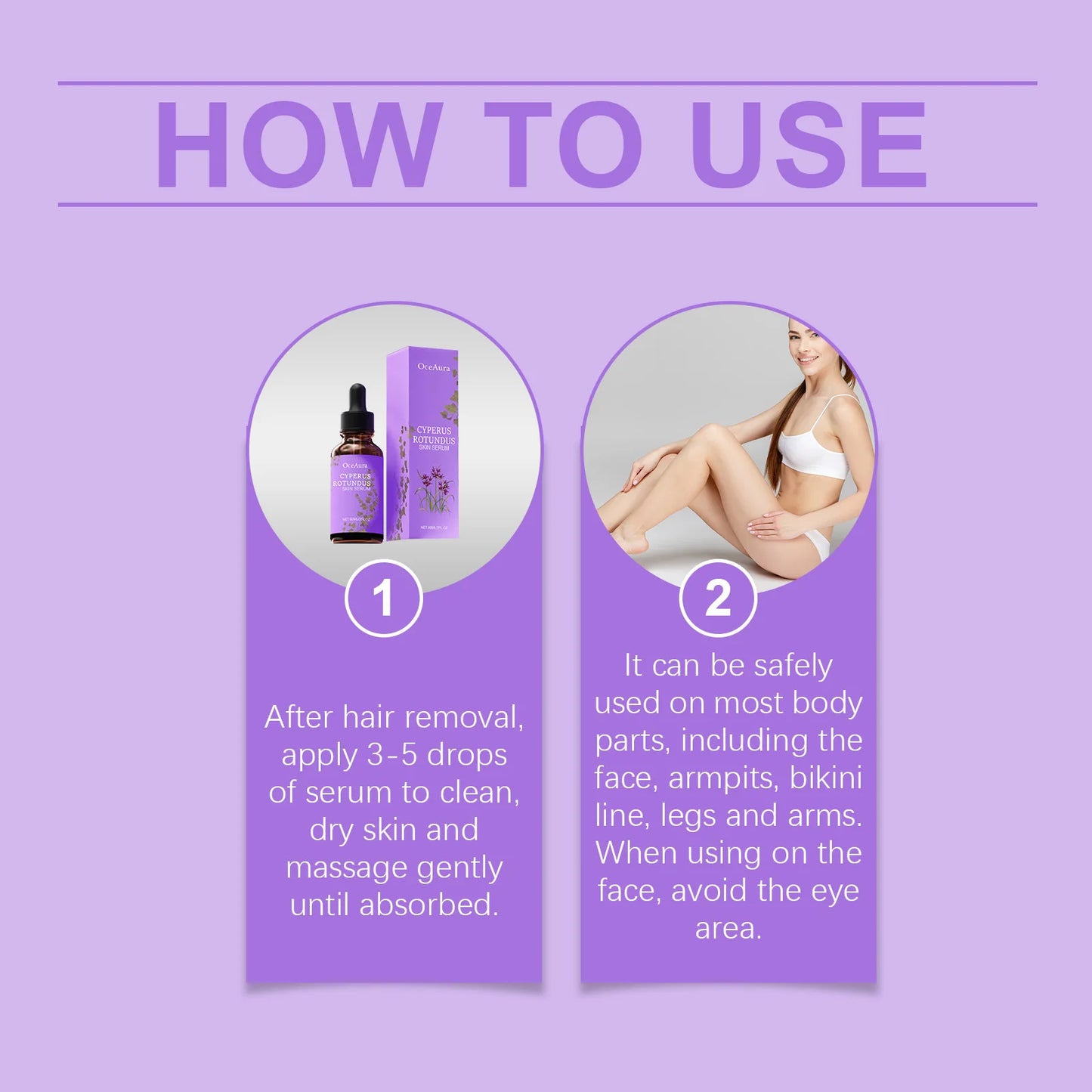 OceAura Cyperus Rotundus Hair Removal Oil