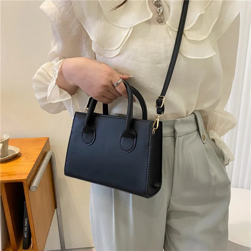Casual PU leather crossbody bag
