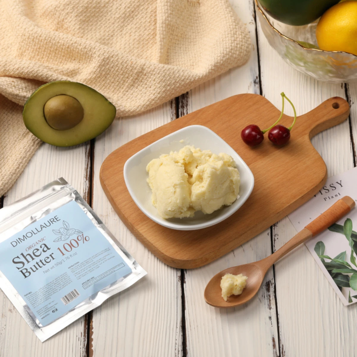 Dimollaure 50g Natural Shea Butter – Moisturizing Body & Skin Oil