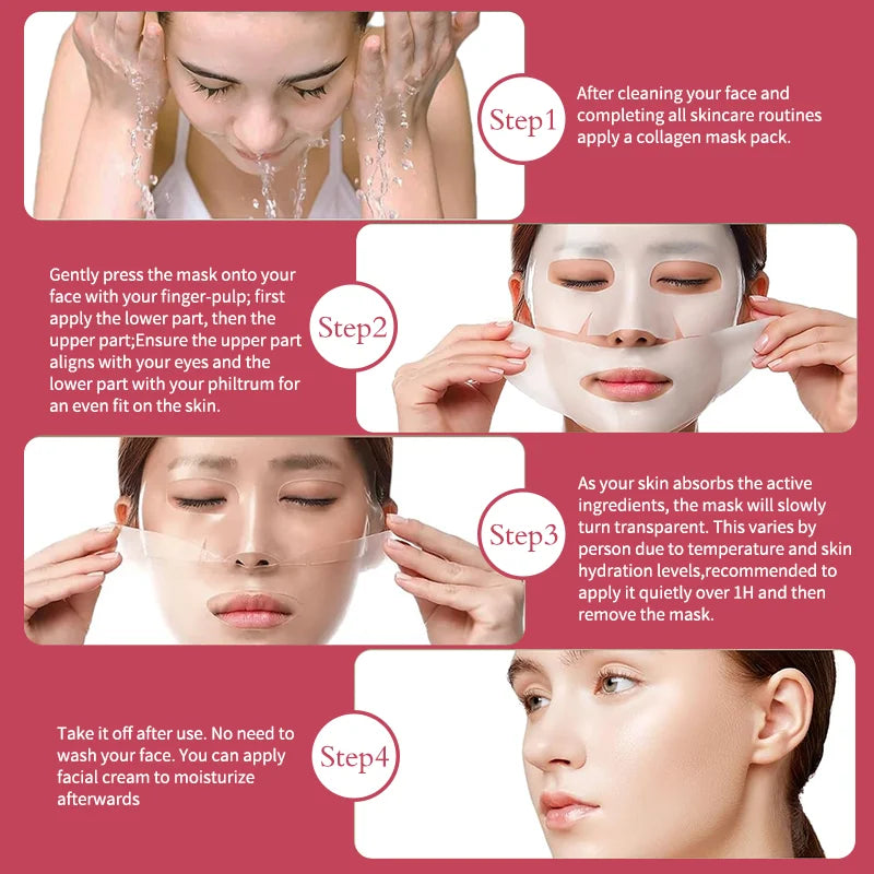Korean Bio Collagen Face Mask Hydrating Anti Aging