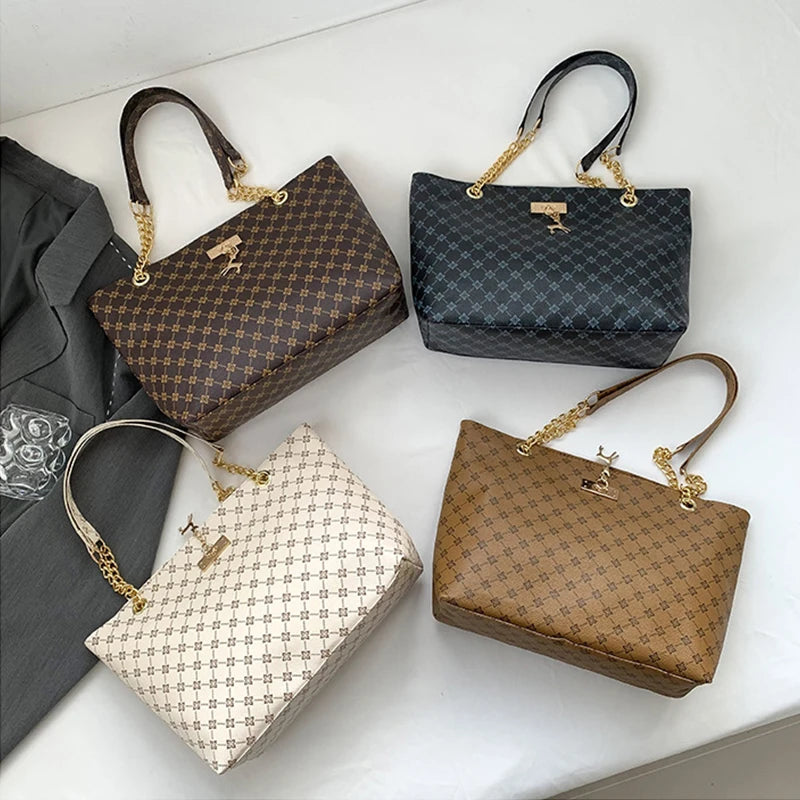 Women's soft leather tote bag