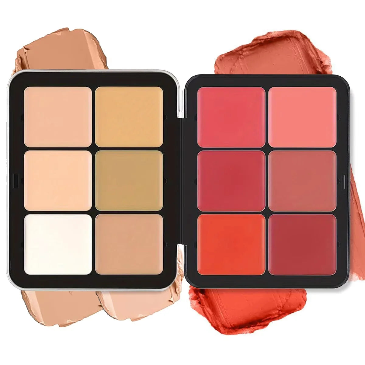 12-Color Concealer & Blush Palette – All-in-One Makeup Kit