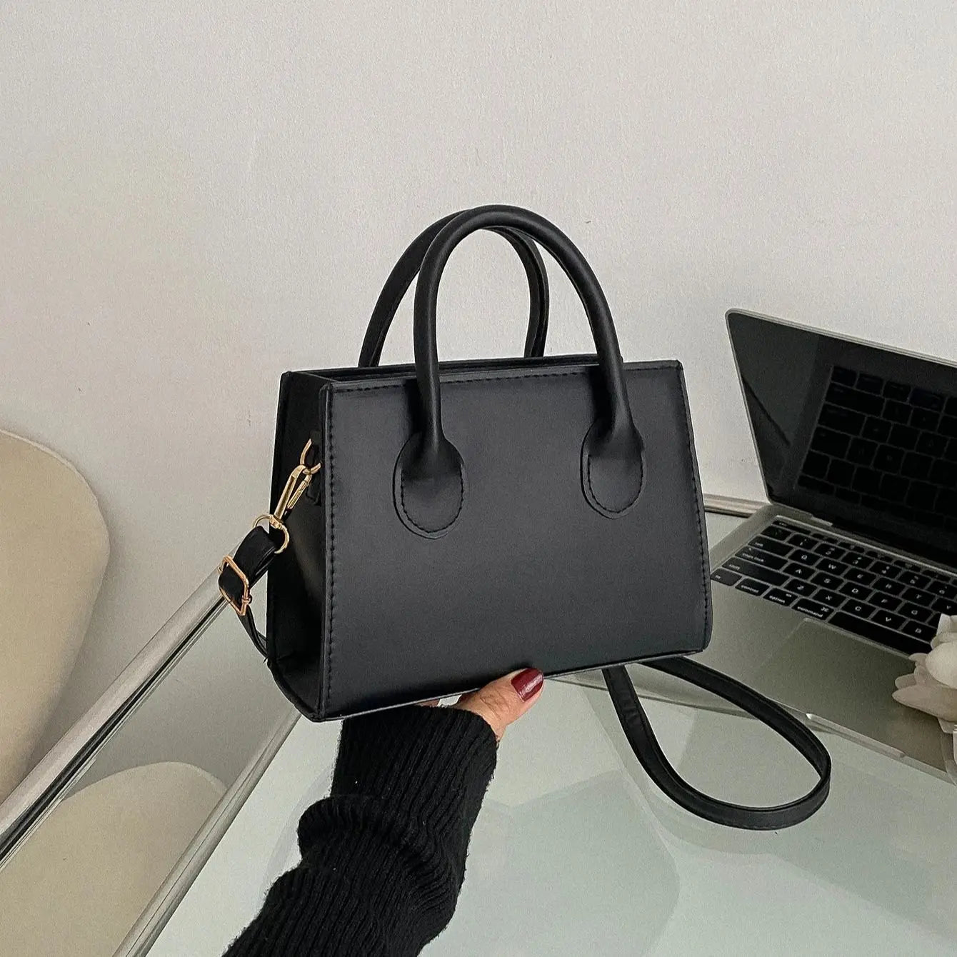 Casual PU leather crossbody bag