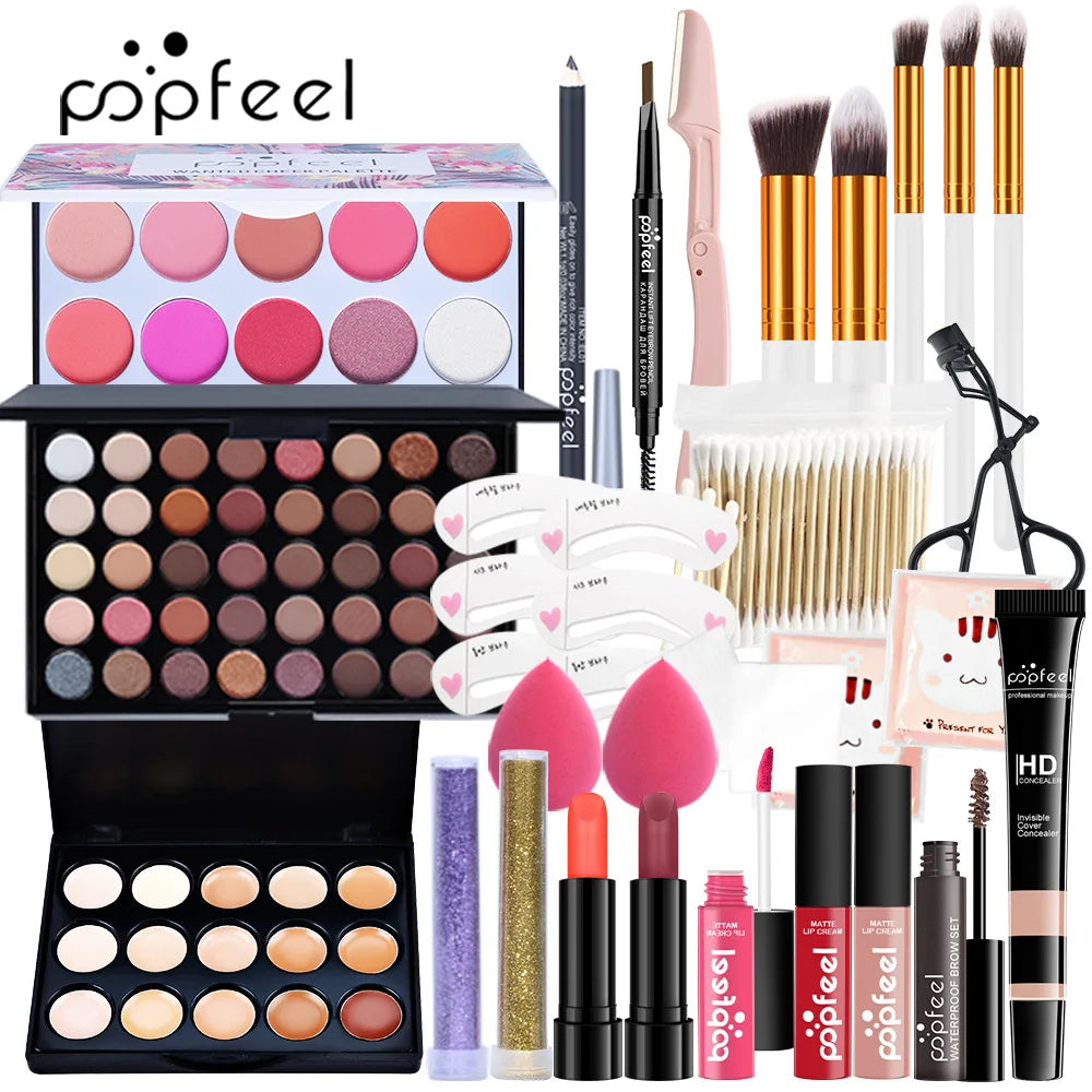 POPFEEL All-in-One Makeup Kit – Complete Beauty Gift Set