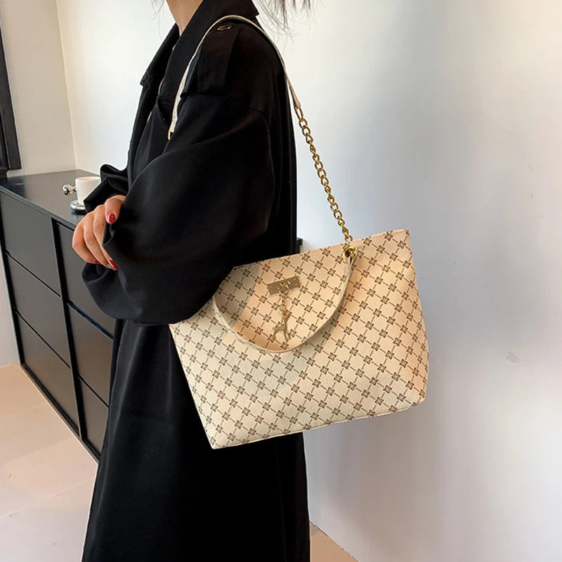 Women's soft leather tote bag