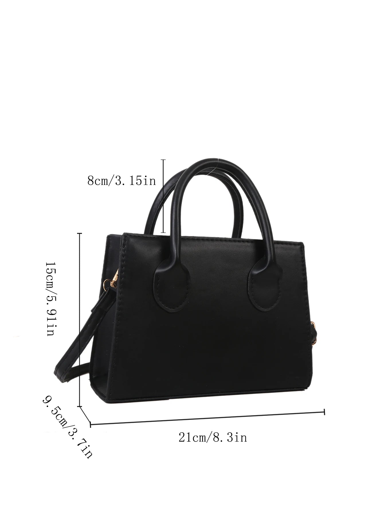 Casual PU leather crossbody bag