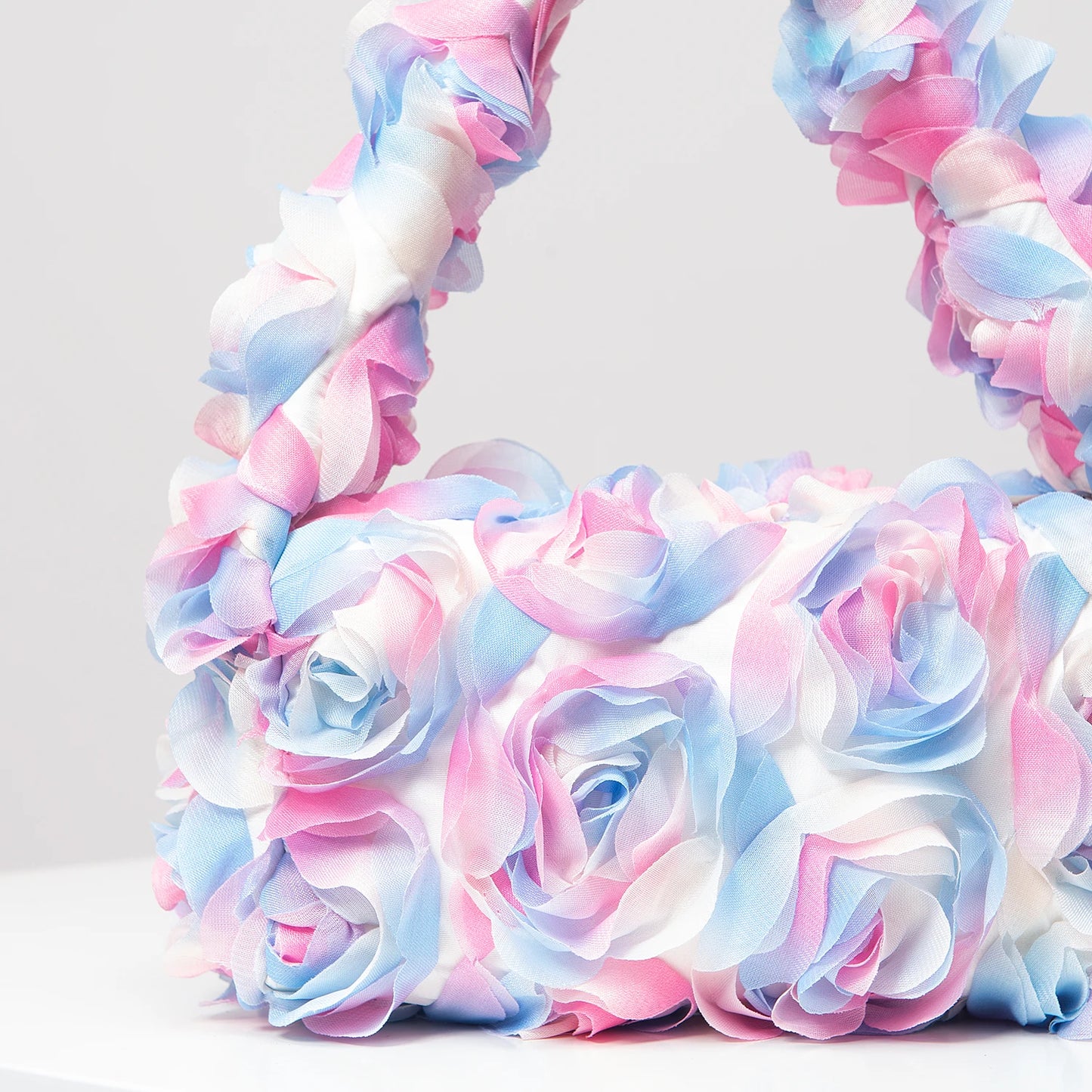 Elegant 3D Rose Handbag