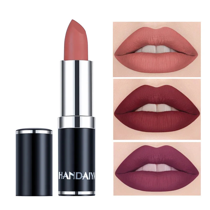 HANDAIYAN 12-Color Matte Velvet Lipstick – Long-Lasting & Waterproof