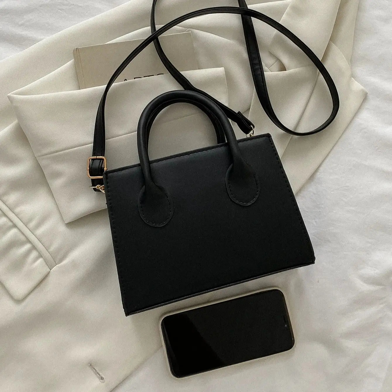Casual PU leather crossbody bag