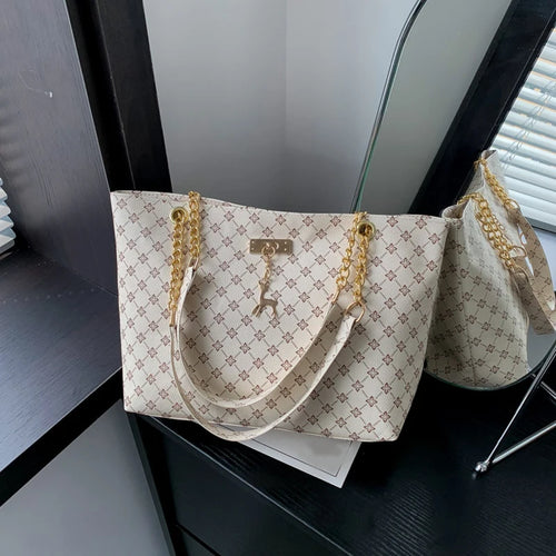 Women's soft leather tote bag