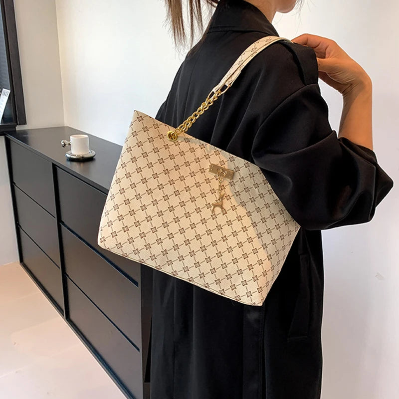 Women's soft leather tote bag