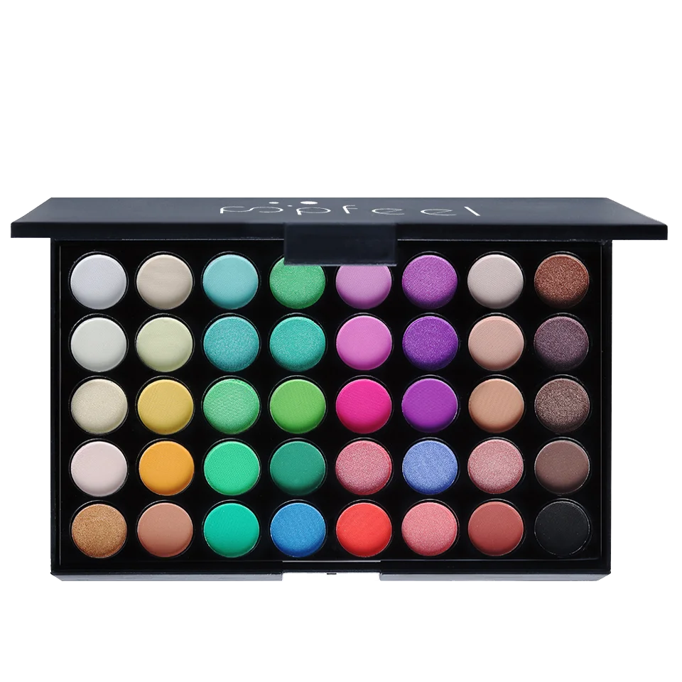 Paleta de sombras POPFEEL com 40 cores