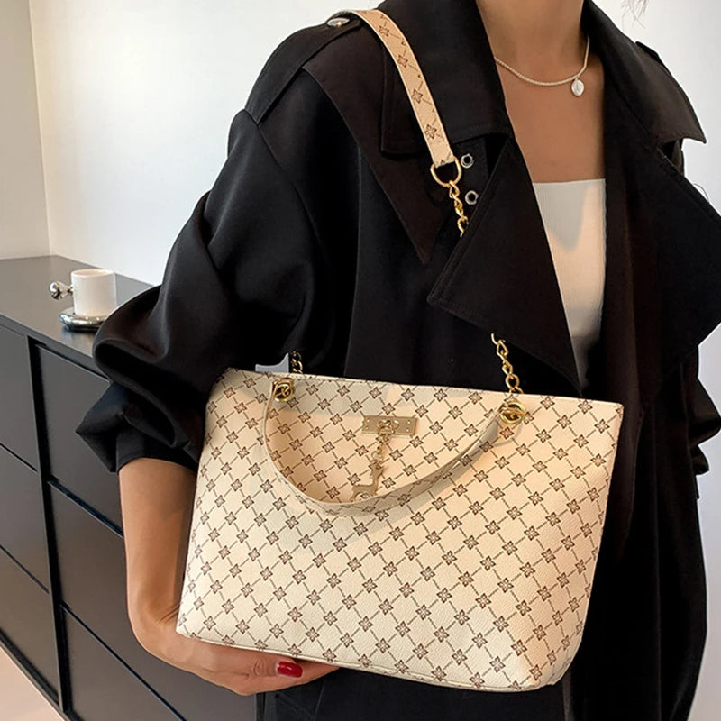 Women's soft leather tote bag