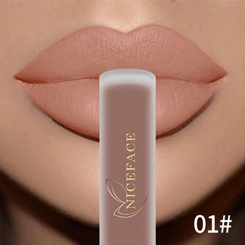 NICEFACE Hot Color Lip Gloss – Waterproof Matte & Long-Lasting