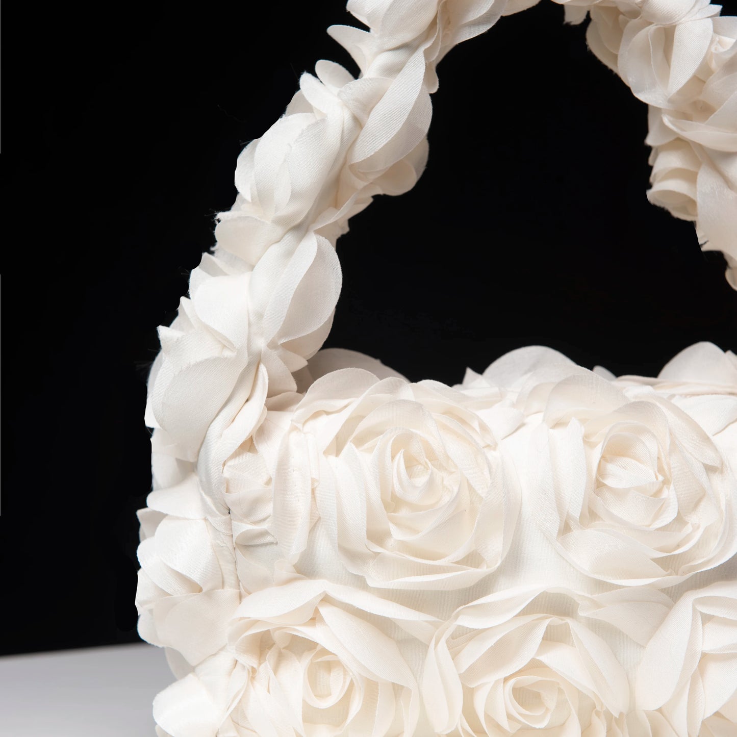 Elegant 3D Rose Handbag