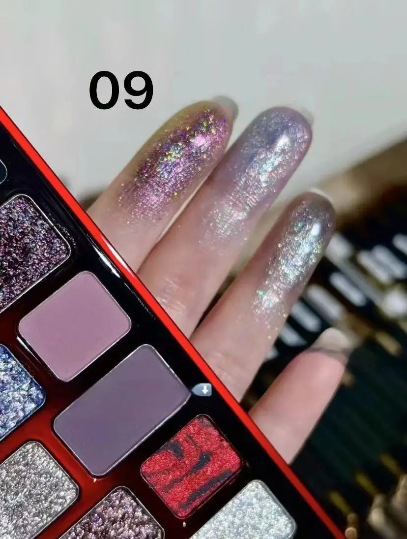 Cheeryep 16-Color Eyeshadow Palette – Glitter, Matte & Pearlescent