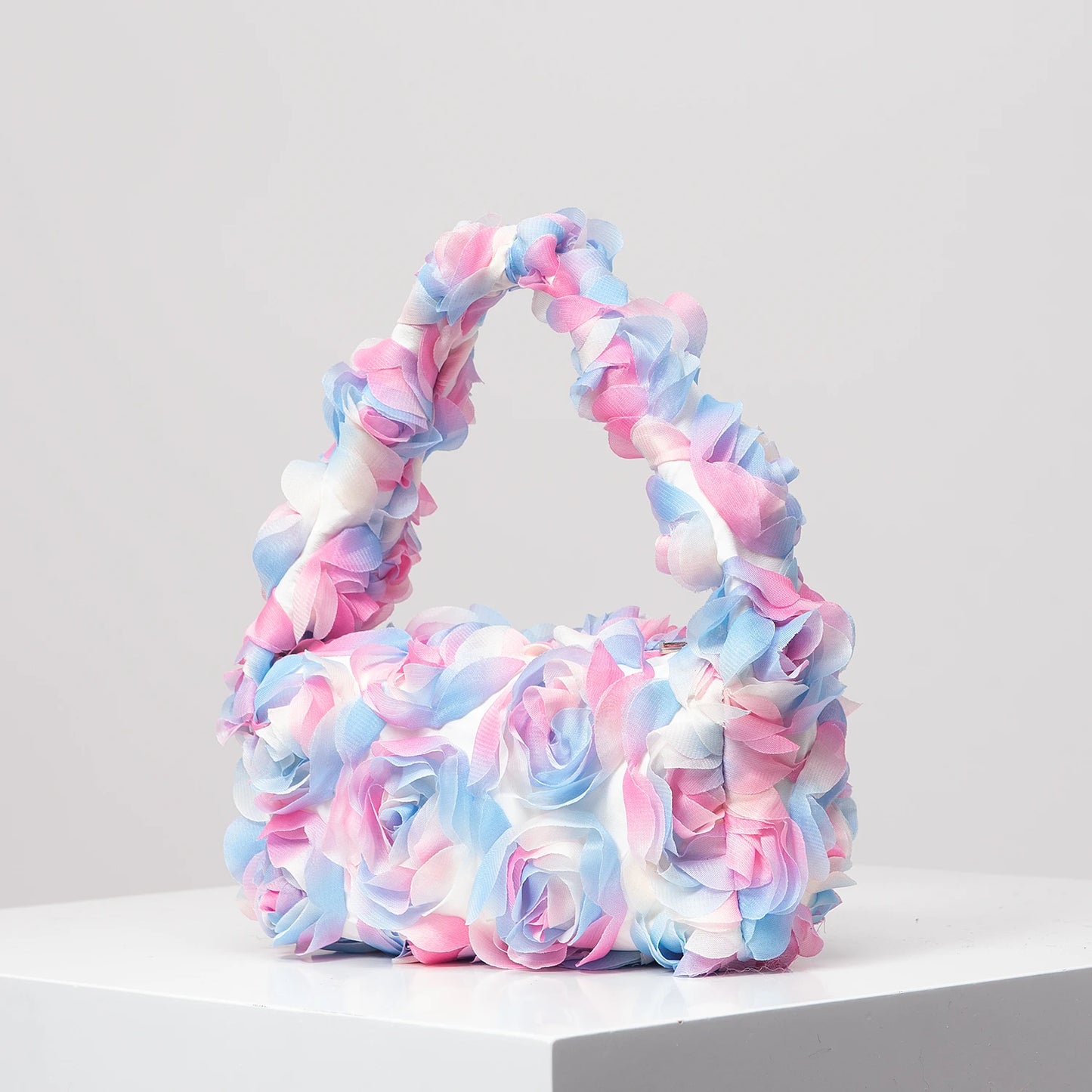 Elegant 3D Rose Handbag
