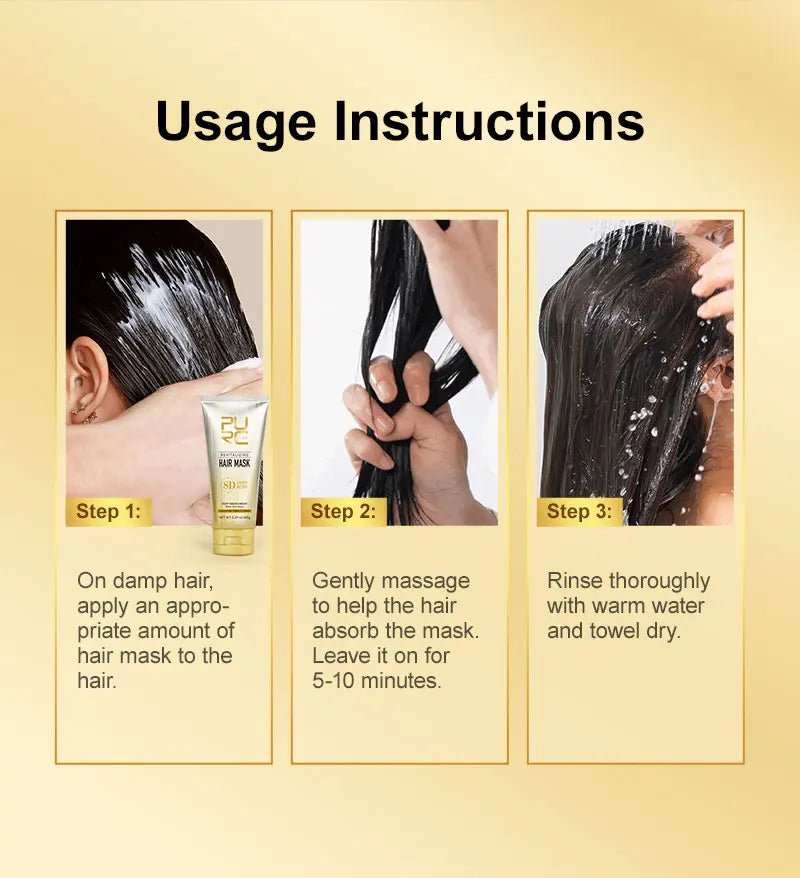 PURC Argan Oil Hair Mask Repair Smooth - Addoree