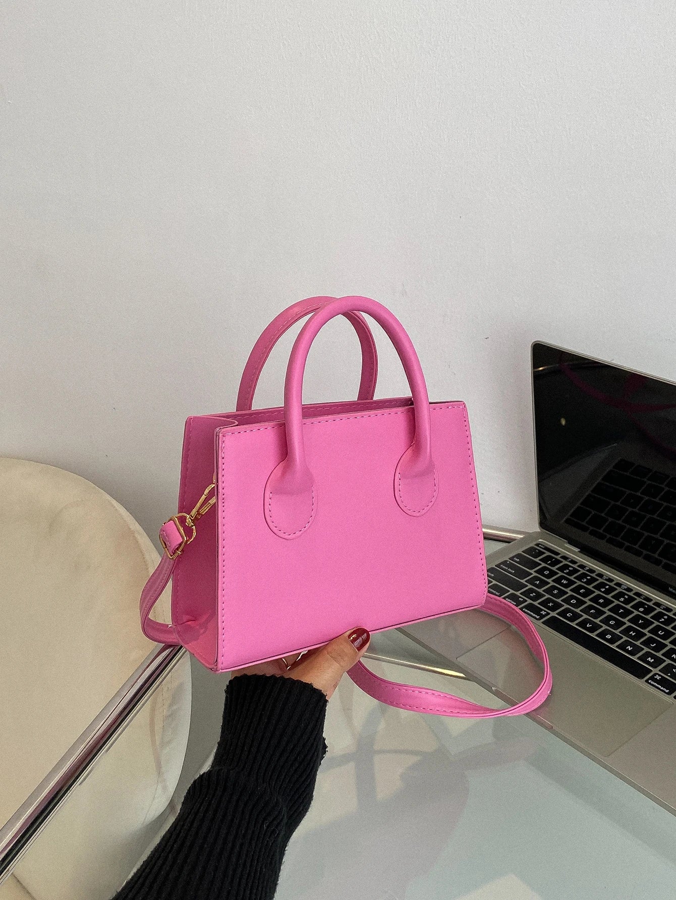 Casual PU leather crossbody bag