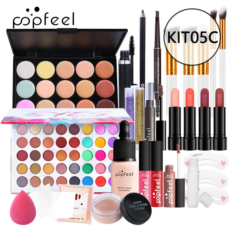 POPFEEL All-in-One Makeup Kit – Complete Beauty Gift Set