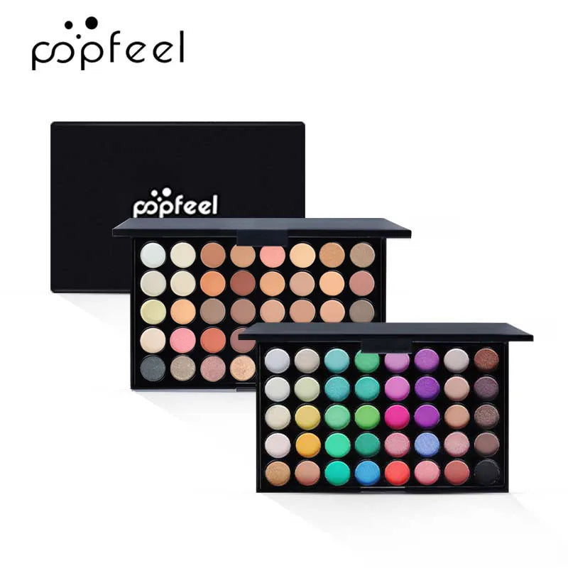 Paleta de sombras POPFEEL com 40 cores