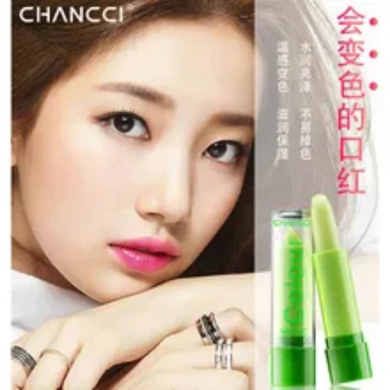Waterproof tinted lipstick and lip balm