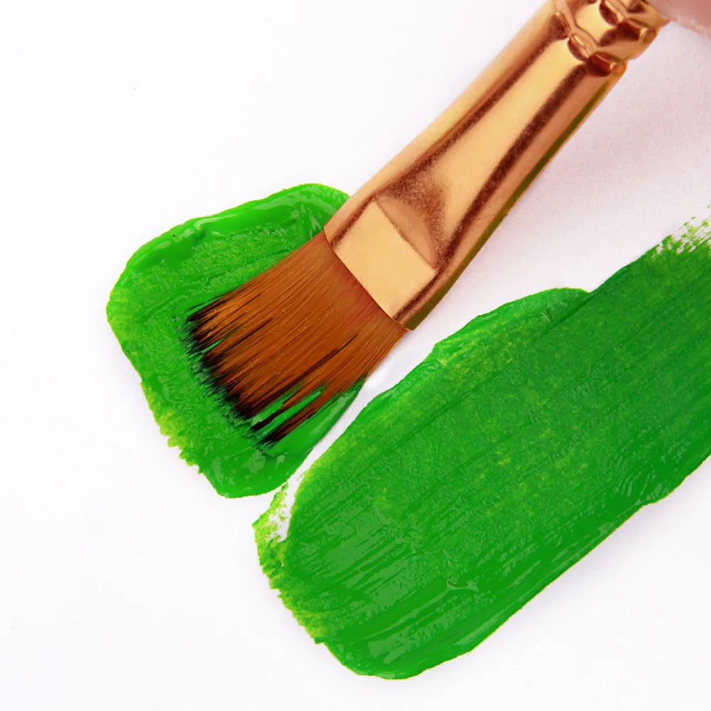 12 PCS Nylon Bristle Brush Set Watercolor Oil Acrylic