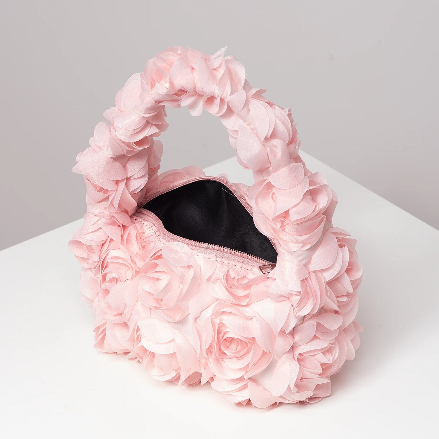 Elegant 3D Rose Handbag