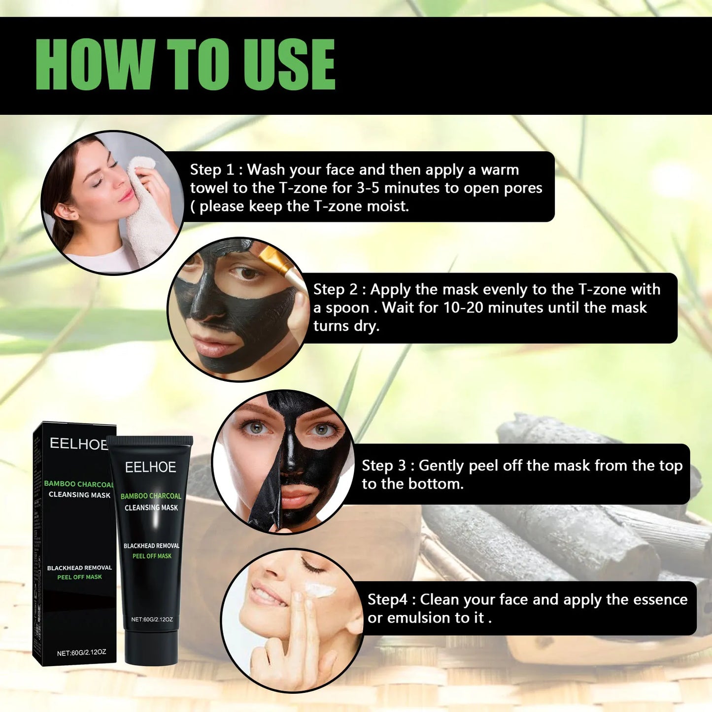 Bamboo Charcoal Peel-Off Mask
