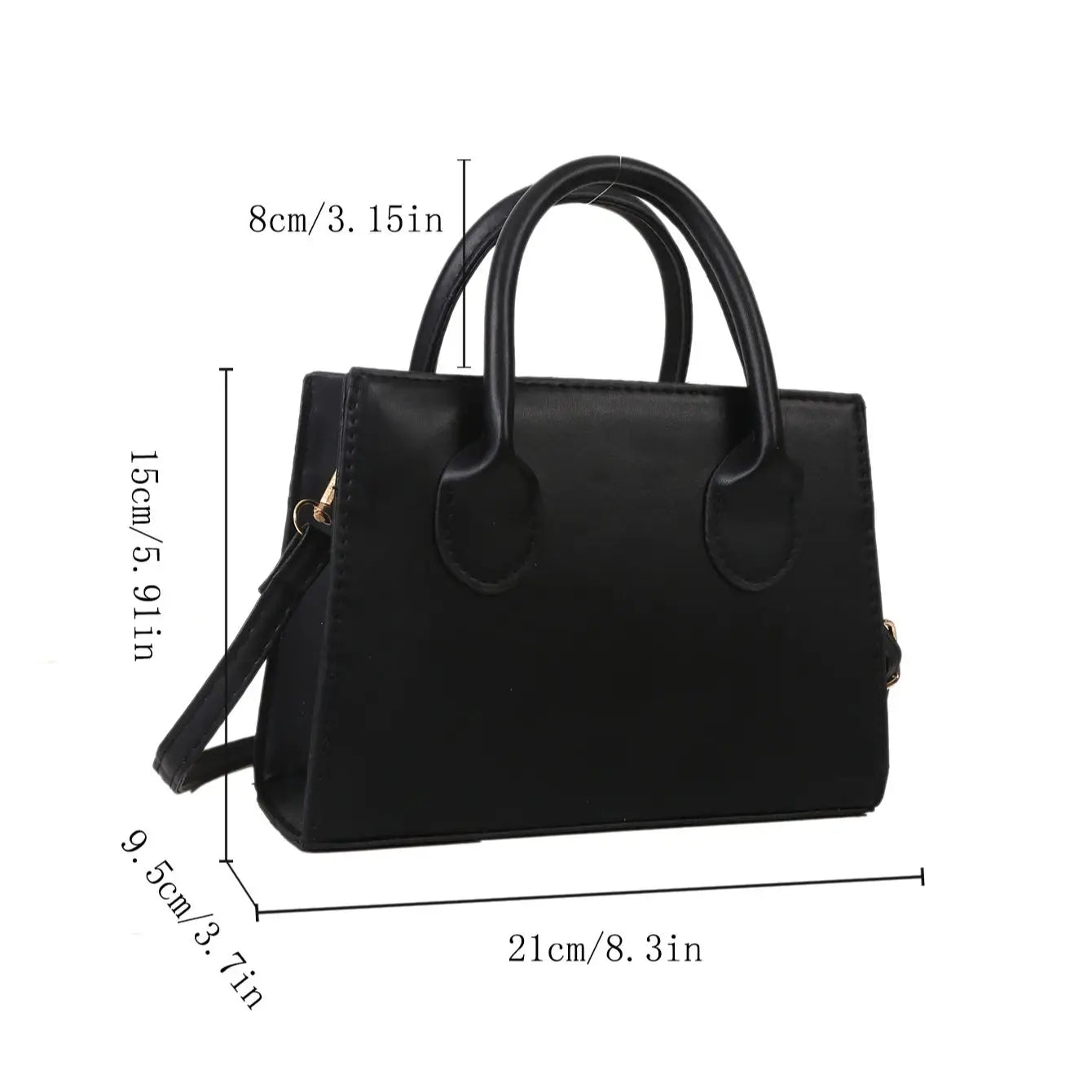 Casual PU leather crossbody bag