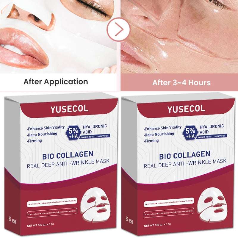 Korean Bio Collagen Face Mask Hydrating Anti Aging