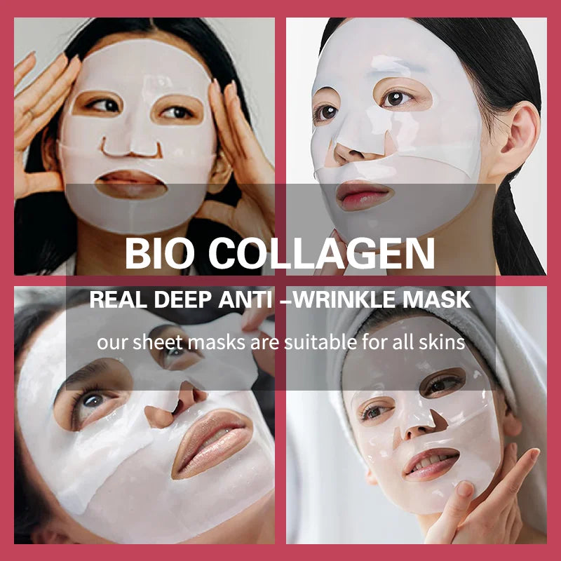 Korean Bio Collagen Face Mask Hydrating Anti Aging