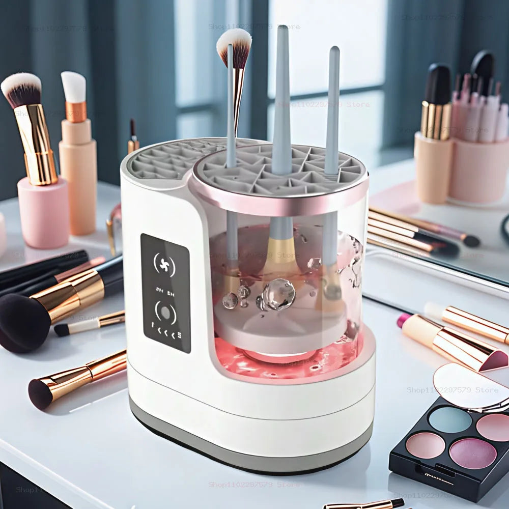 Electric Makeup Brush Cleaner – Automatic Wash & Dry