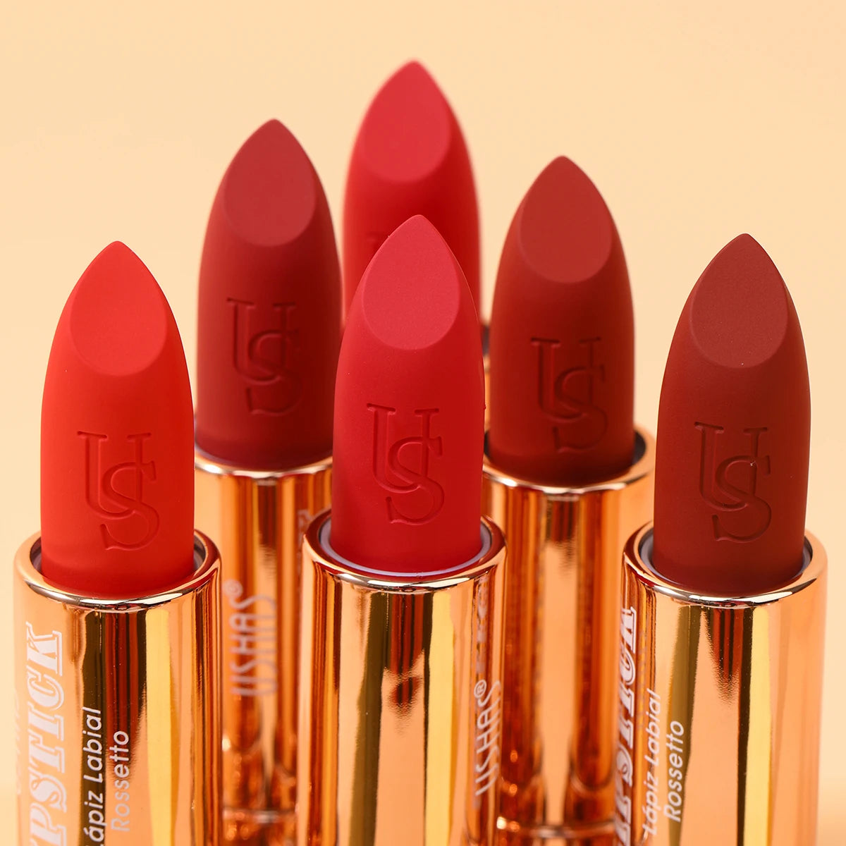 USHAS Matte Lipstick Long-lasting Waterproof Moisturizing
