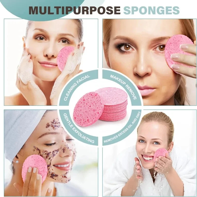 10 pieces of natural facial sponge