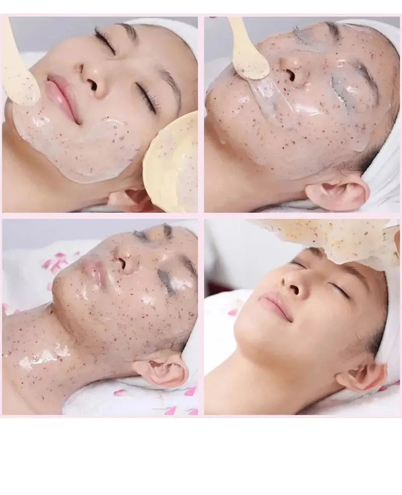 350g 24K Gold Hydrating Soft Mask Powder – Rose Petal Crystal Jelly