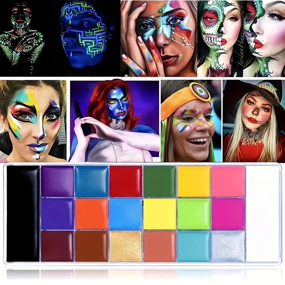 Makeup palette with 20 colors