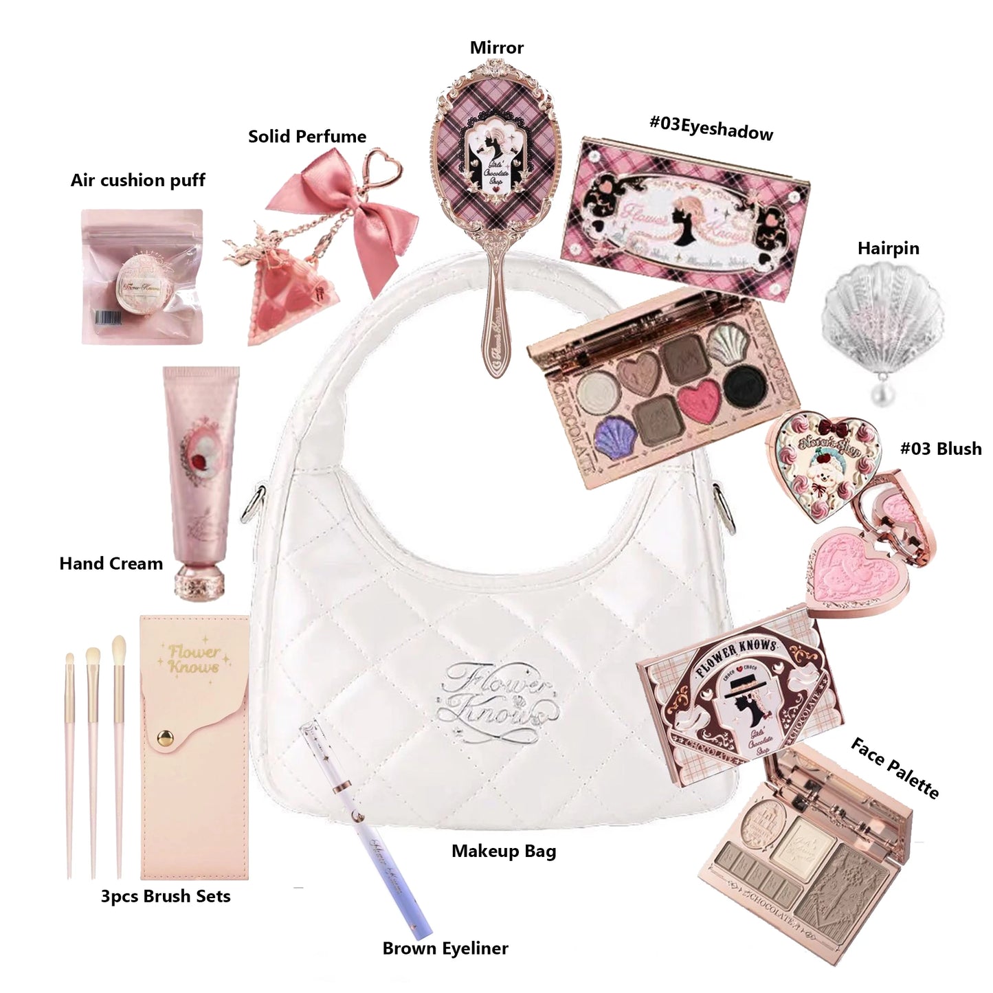 Flower Knows Makeup Set β Exclusive Collection (10 to 13 Pieces)