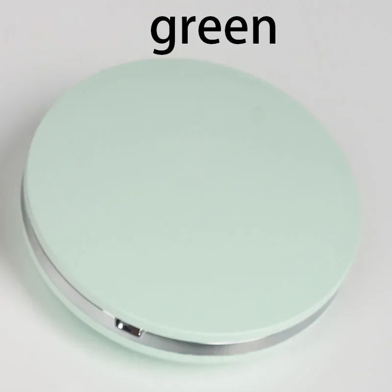 Handheld Portable LED Makeup Mirror – Dual Sided 5x Magnification