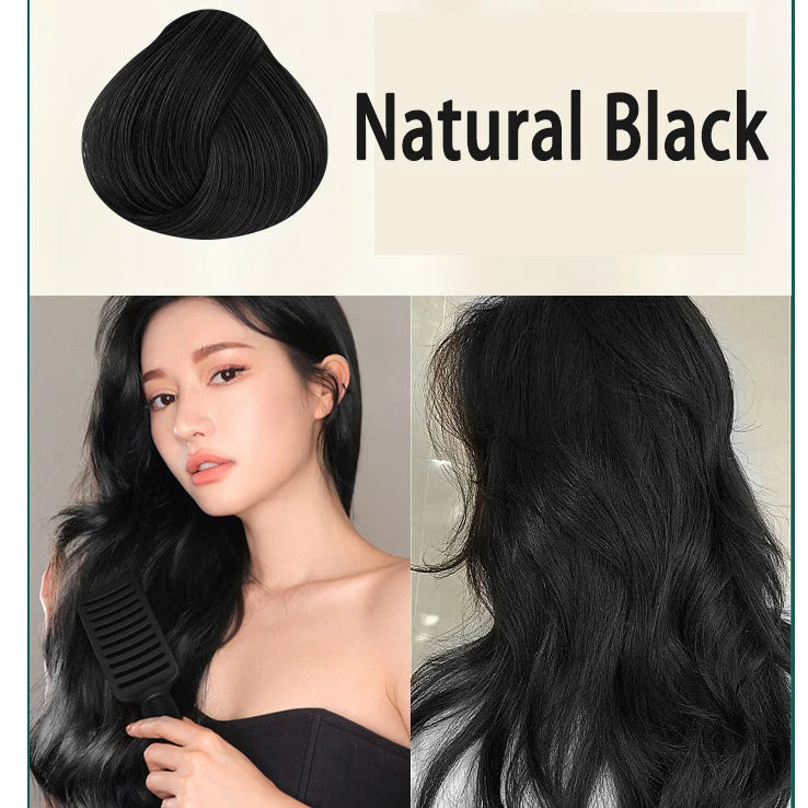 Mokeru Natural Brown Hair Color Shampoo – Long-Lasting Permanent Dye