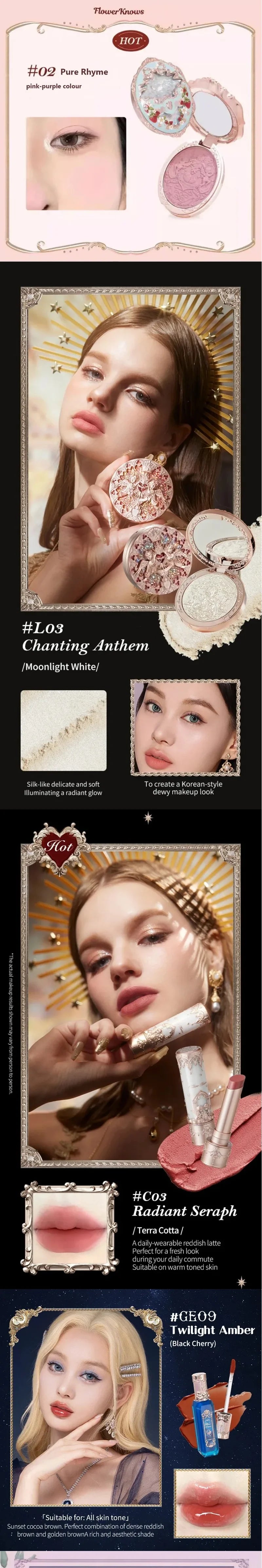 Flower Knows Makeup Set β Exclusive Collection (10 to 13 Pieces)