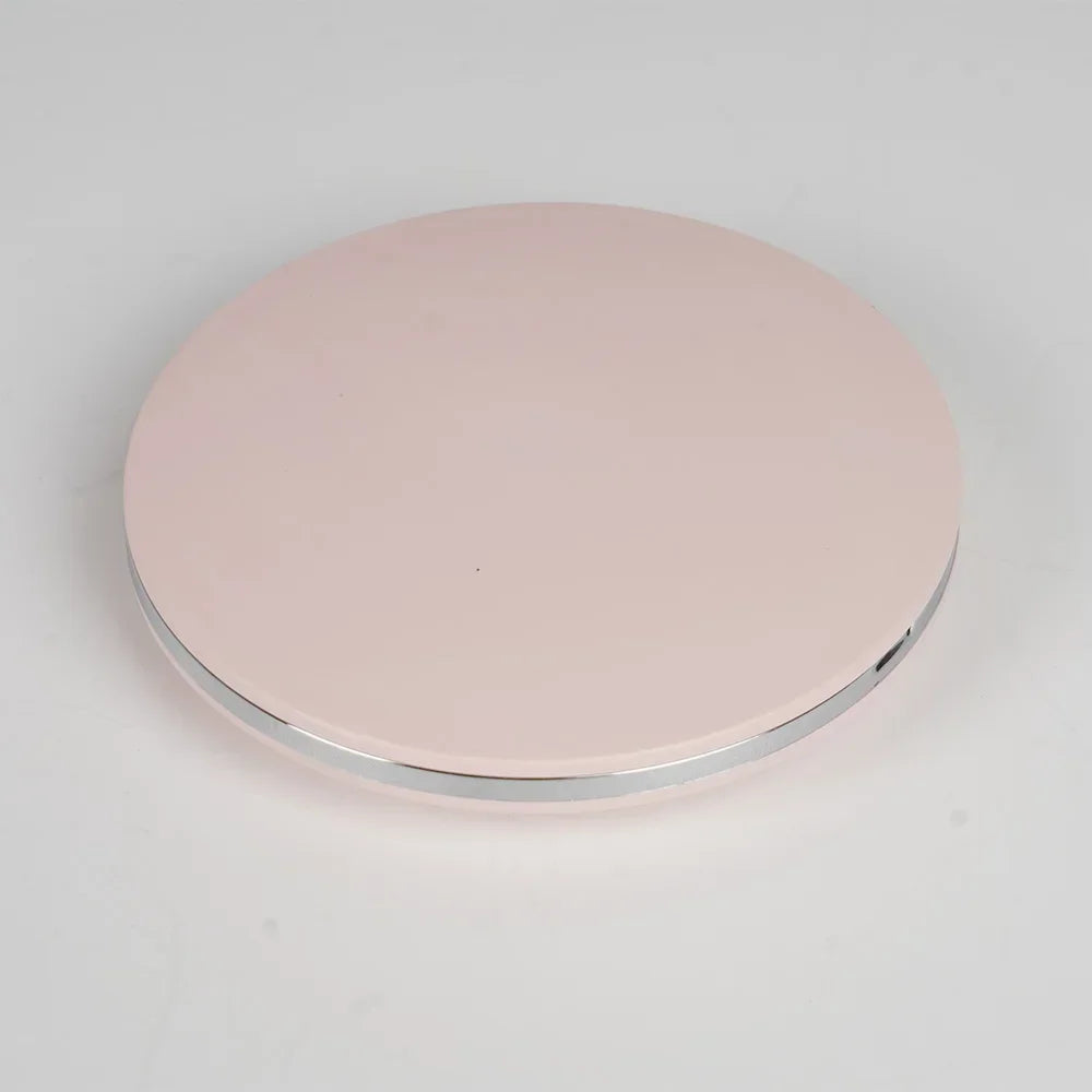 Handheld Portable LED Makeup Mirror – Dual Sided 5x Magnification
