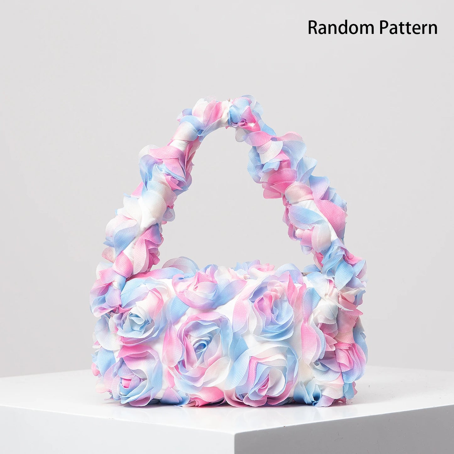 Elegant 3D Rose Handbag