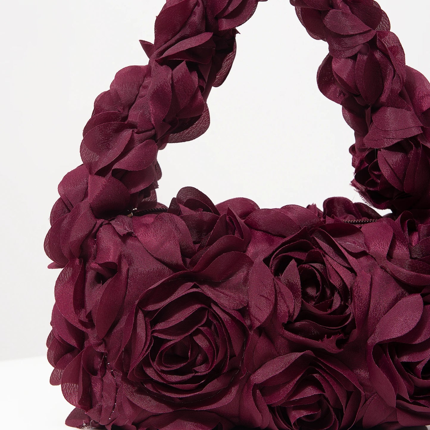 Elegant 3D Rose Handbag